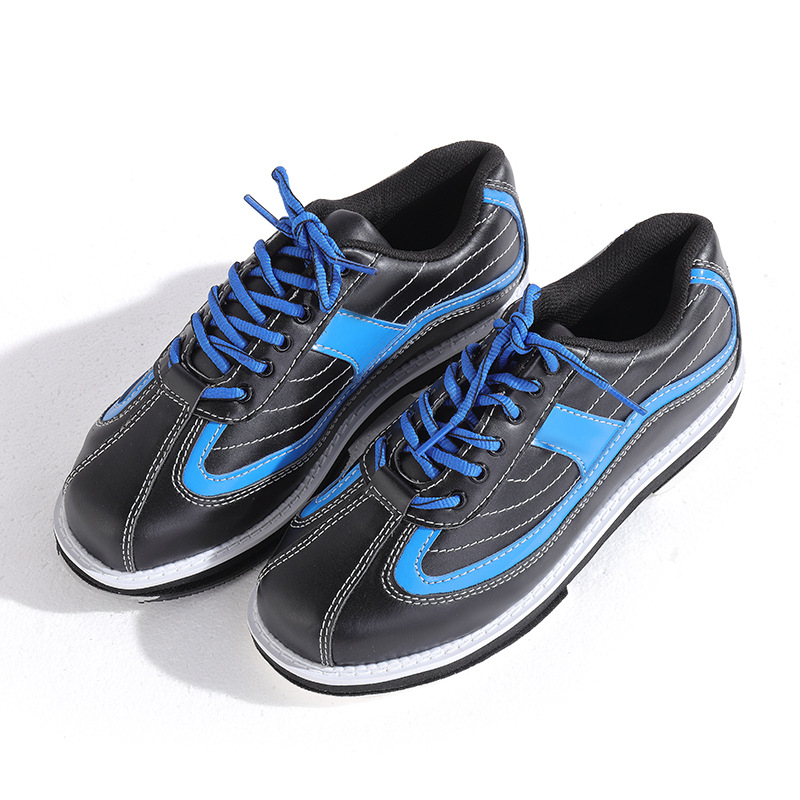 Blue Bowling Shoes Real Leather Upper Bowling Shoes Online Wb-0093